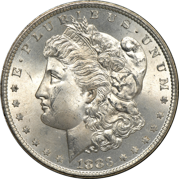1883-CC GSA MS-64, and an 1883-CC GSA MS-65, both NGC