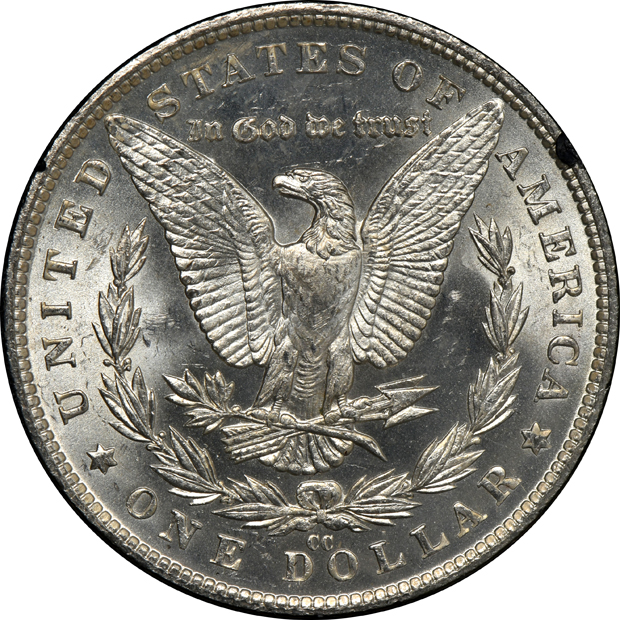 1882-CC GSA, and an 1883-CC GSA, both NGC MS-63