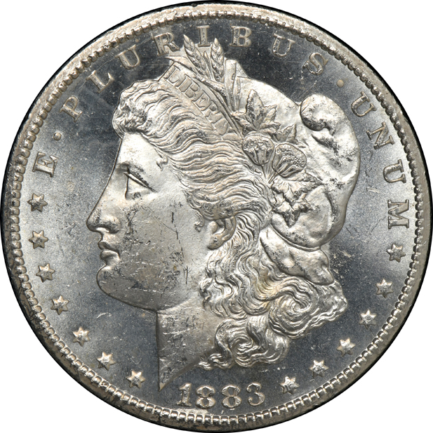 1882-CC GSA, and an 1883-CC GSA, both NGC MS-63