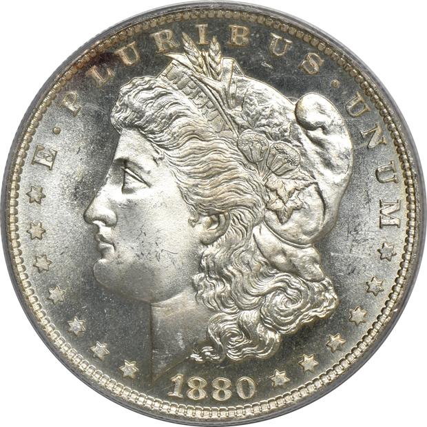 1880-S and 1881-S, both PCGS MS-66 (green label)