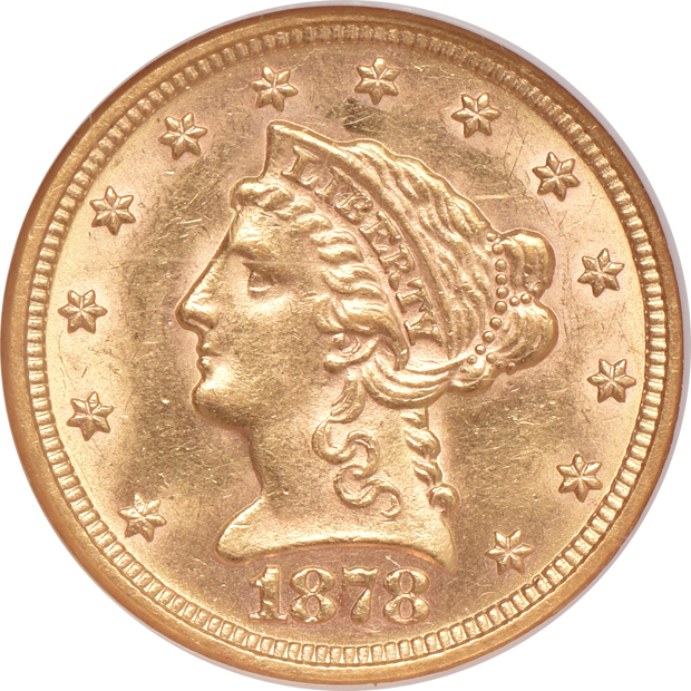 1878 and 1879, both NGC MS-61