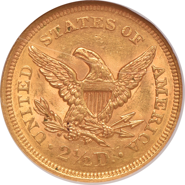 1851 and 1852, both NGC MS-61