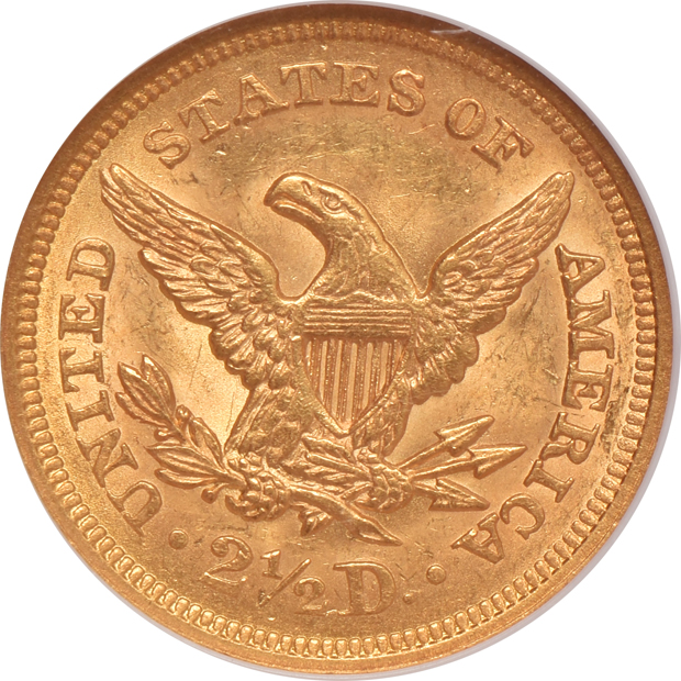 1851 and 1852, both NGC MS-61