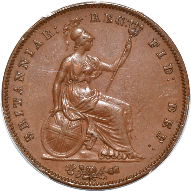Great Britain - 1841, 1851 and 1857 pennies, all PCGS AU-58