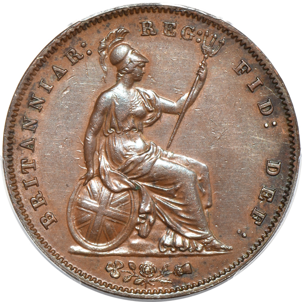 Great Britain - 1841, 1851 and 1857 pennies, all PCGS AU-58