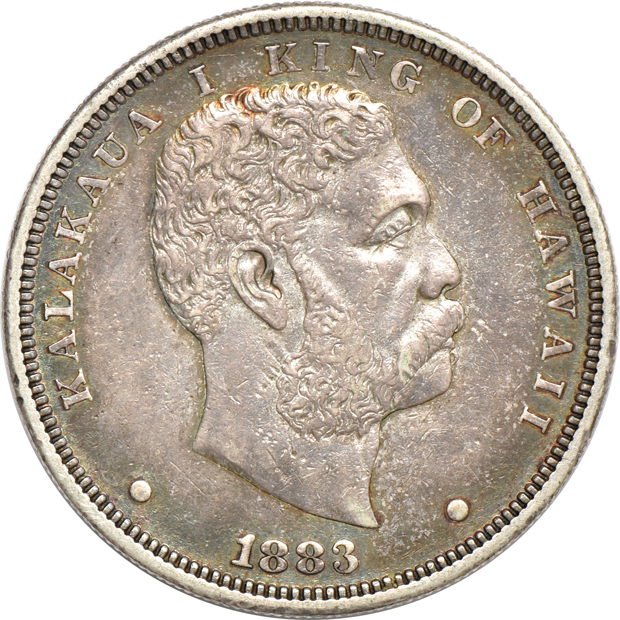 Two 1883 Hawaii S$1 VF