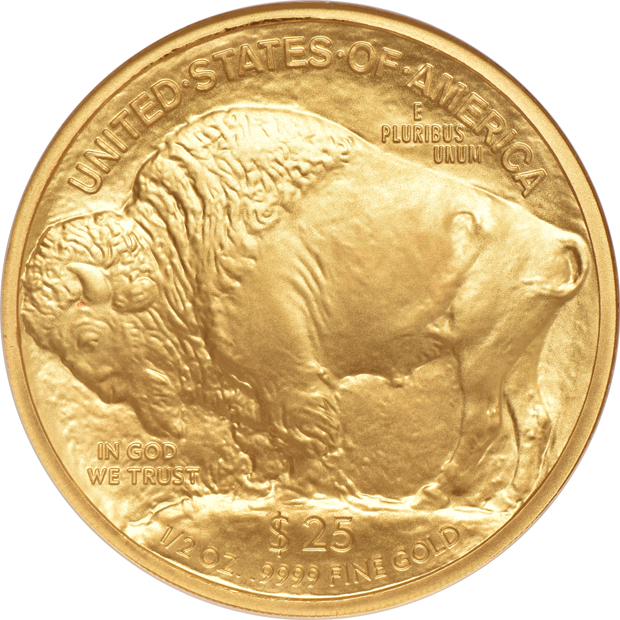 2008-W $25 1/2oz, $10 1/4oz, and $5 1/10oz gold Buffaloes, all NGC MS-70 Early Releases