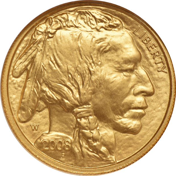 2008-W $25 1/2oz, $10 1/4oz, and $5 1/10oz gold Buffaloes, all NGC MS-70 Early Releases
