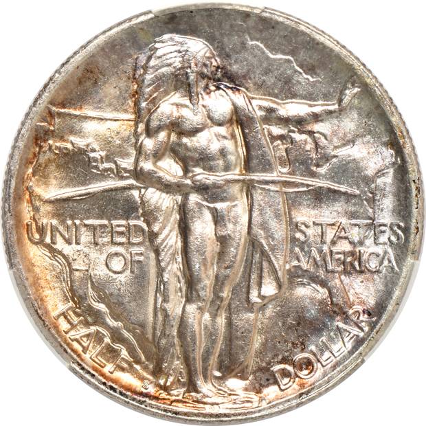 1925-S California MS-63, 1925 Stone Mountain MS-64, and a 1926-S Oregon MS-64, all CACG