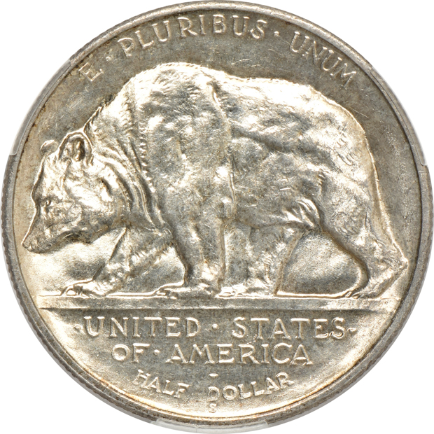 1925-S California MS-63, 1925 Stone Mountain MS-64, and a 1926-S Oregon MS-64, all CACG