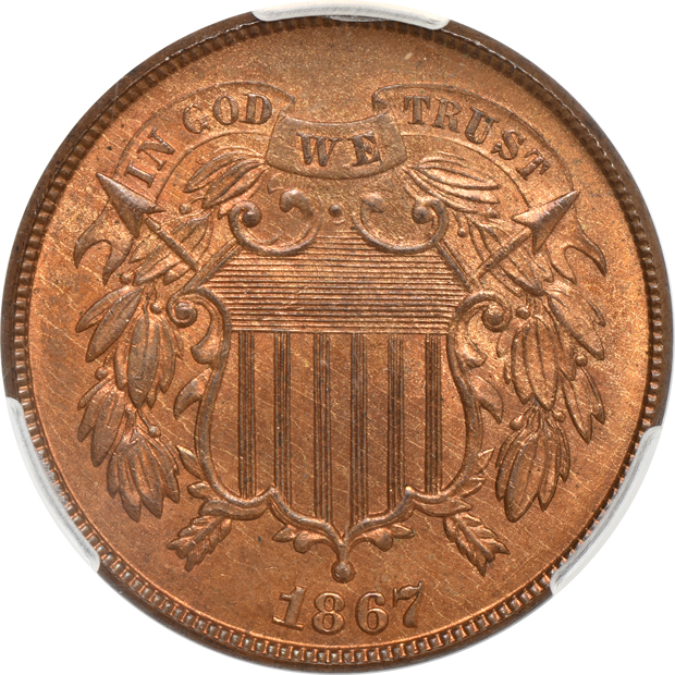 1867 CACG MS-66RB