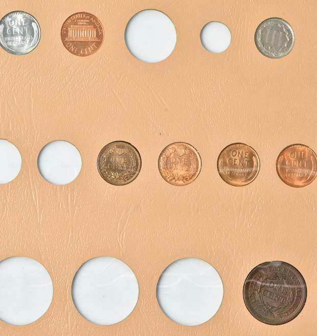 Collection of 33 U.S. Type coins in a Dansco album