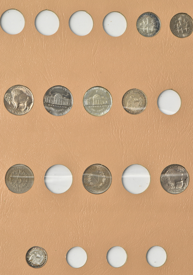 Collection of 33 U.S. Type coins in a Dansco album