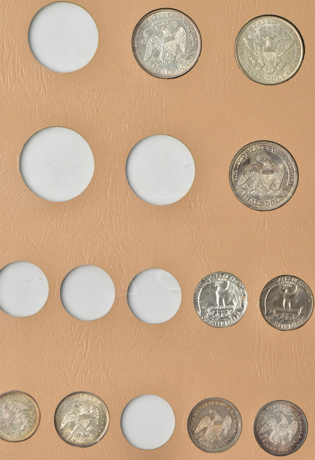 Collection of 33 U.S. Type coins in a Dansco album