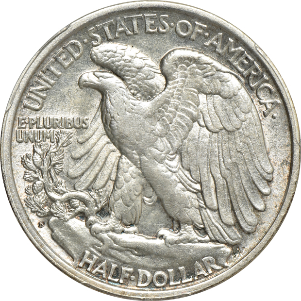 1919-D PCGS AU-50