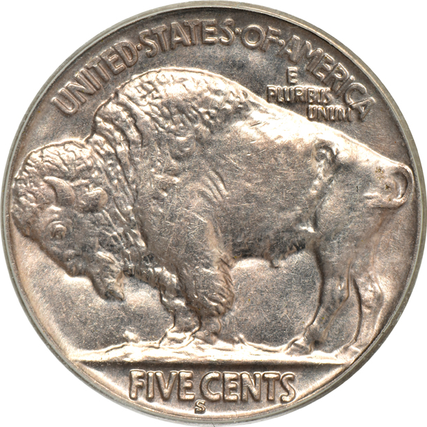 1927-S PCGS MS-64 (green label) CAC