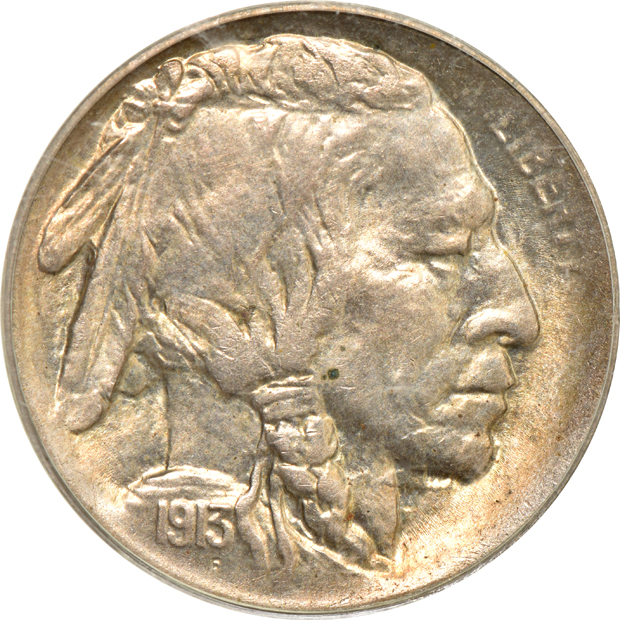 1913-S Type 1 MS-64, 1914-D MS-64, and a 1915-D MS-63, all PCGS (green label)