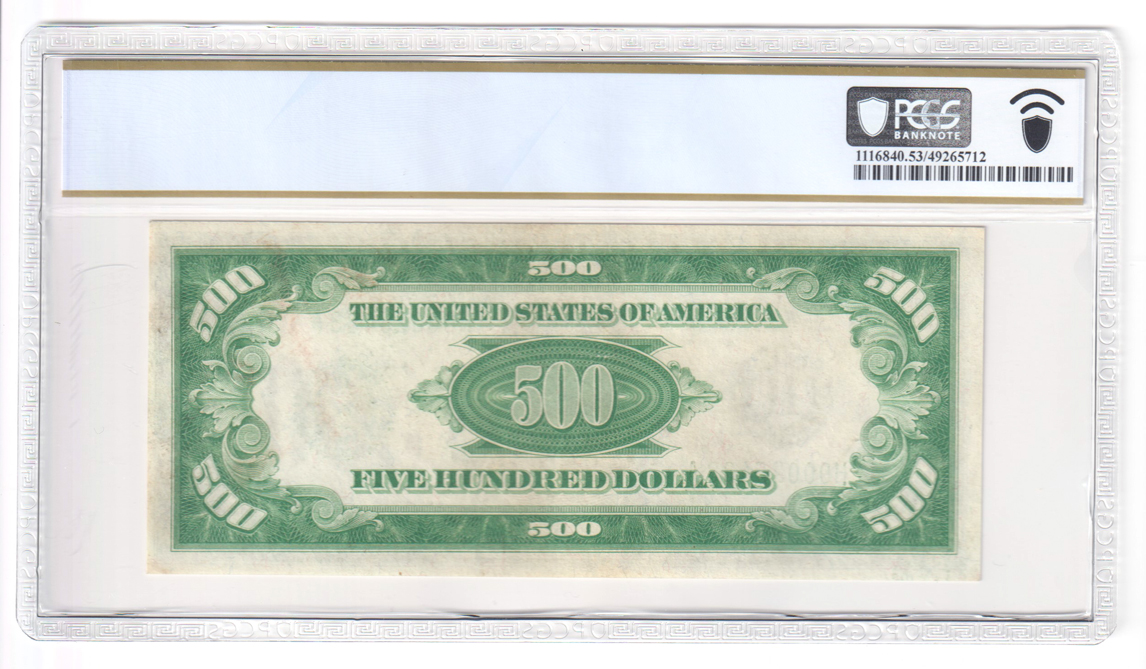1928 $500 St. Louis Fr# 2200-H - PCGS AU-53