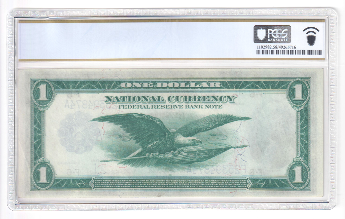 1918 $1 Atlanta Fr# 726 - PCGS AU-58 PPQ