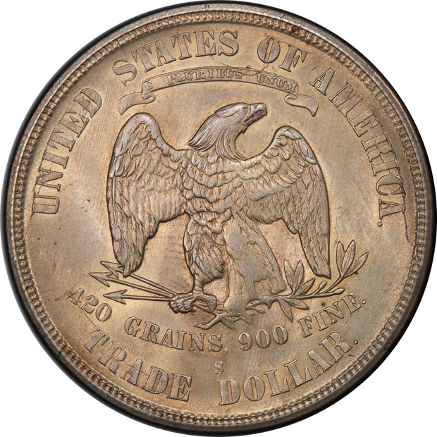 1875-S Trade PCGS MS-63