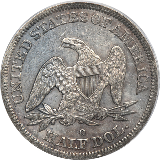 1844-O Doubled Date ICG AU-50