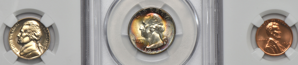 Nine certified U.S. type coins