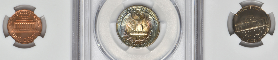 Nine certified U.S. type coins
