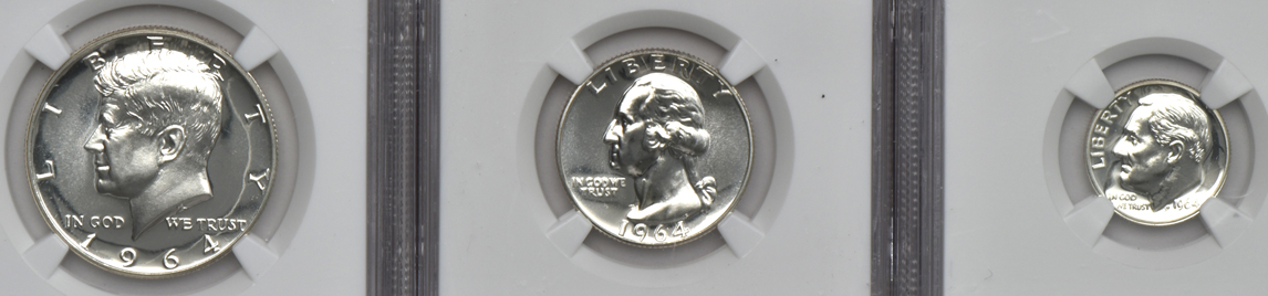 Nine certified U.S. type coins