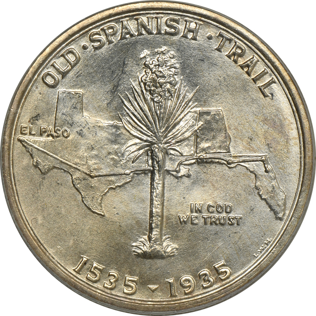 1935 Spanish Trail PCGS MS-65 (green label)