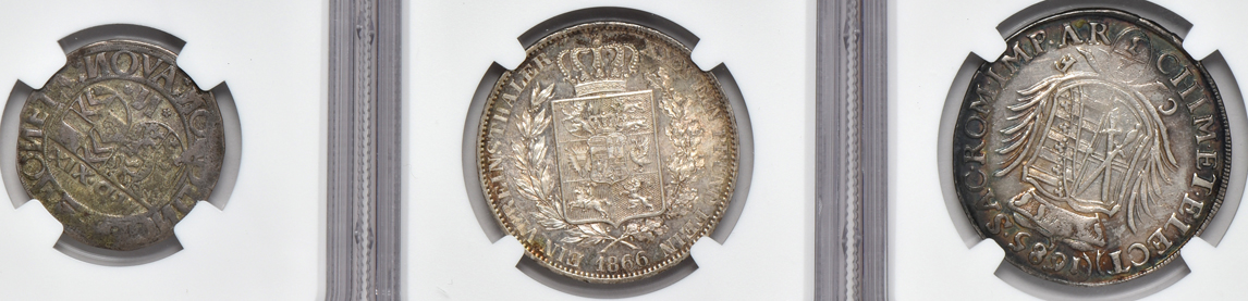 Germany - Ten silver coins certified by NGC