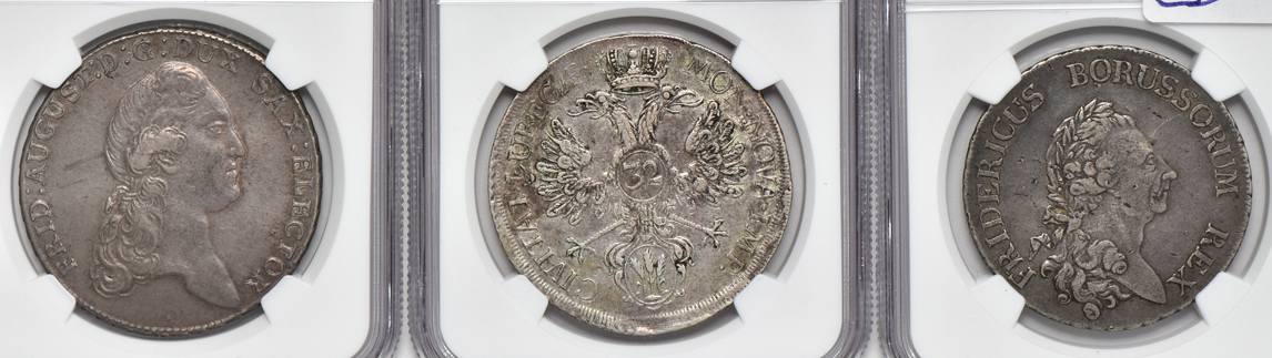 Germany - Ten silver coins certified by NGC