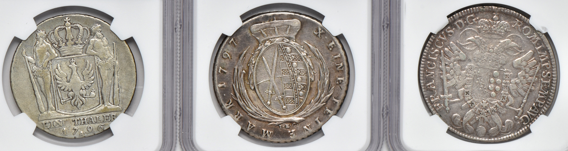 Germany - Ten silver coins certified by NGC