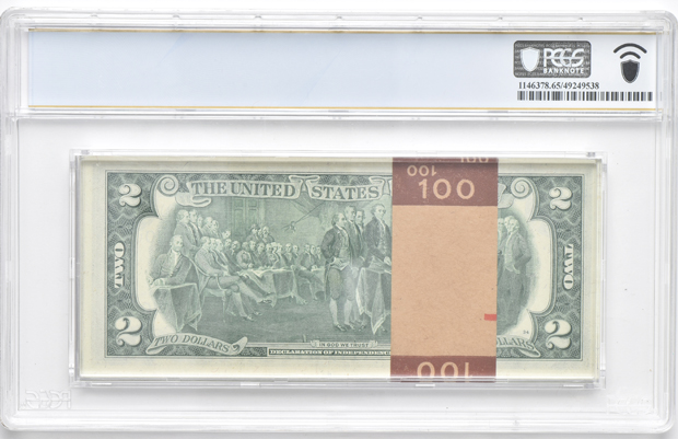 Half Pack of 1976 $2 Kansas City Fr# 1935-J - PCGS GemCU-65 PPQ