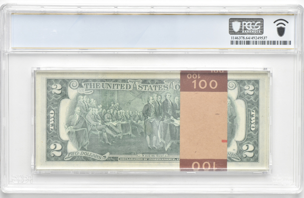 Half Pack of 1976 $2 Kansas City Fr# 1935-J - PCGS ChCU-64 PPQ