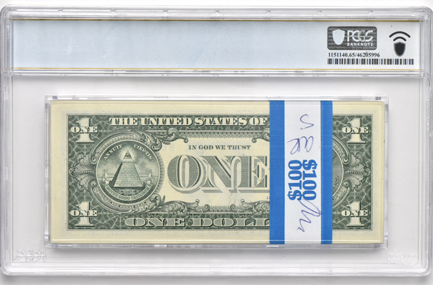 Pack of 2013 $1 New York Fr# 3001-B - PCGS GemCU-65 PPQ