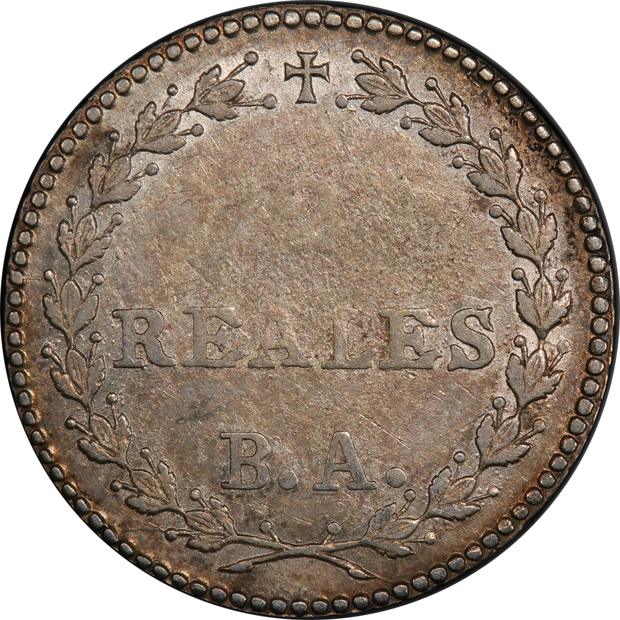 Peru - 1837-C BA 2 reales South Peru CUZCO - PCGS AU-55