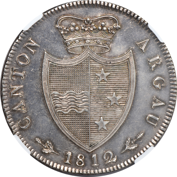Switzerland - 1812 4 frank - NGC AU-55