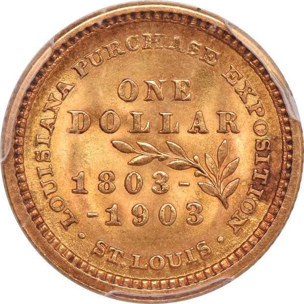 1903 $1 Louisiana Purchase Jefferson PCGS MS-64