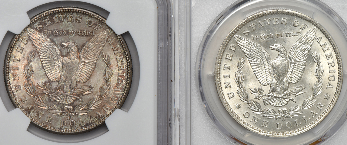 1889-O PCGS, and an 1889-S NGC, both MS-63