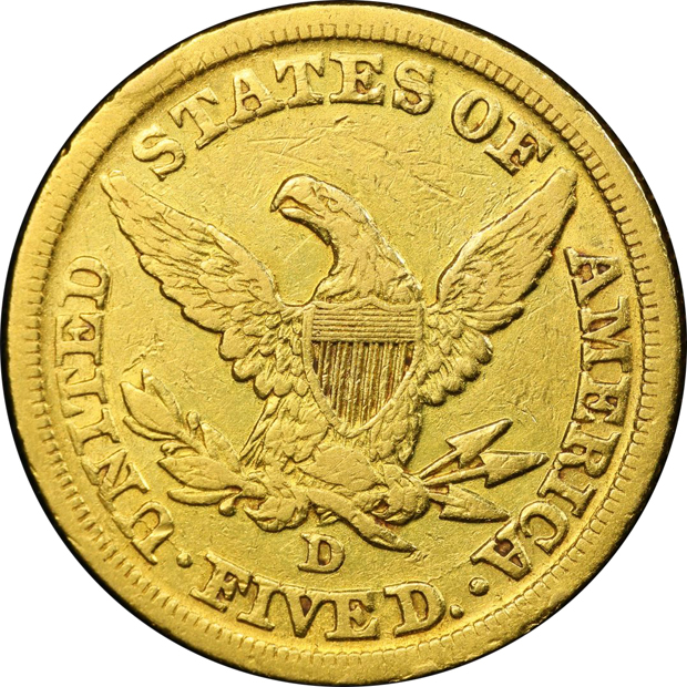1845-D PCGS XF details/cleaned