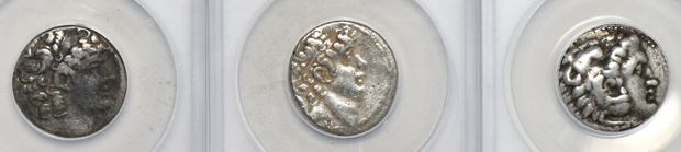 Ancient Greece - Ten coins certified by ANACS