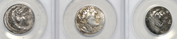 Ancient Greece - Eight coins certified by ANACS