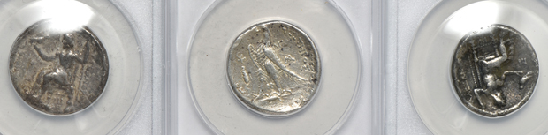 Ancient Greece - Eight coins certified by ANACS