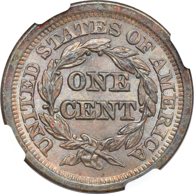 1853 N-22 NGC MS-65 BN