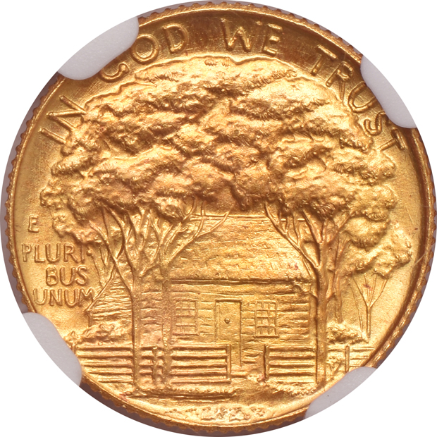 1922 $1 Grant Memorial with Star NGC MS-67+
