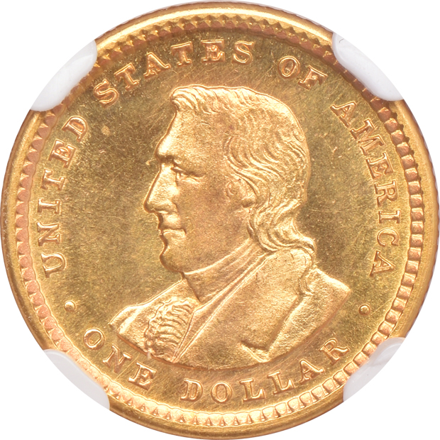 1905 $1 Lewis & Clark NGC MS-66 PL