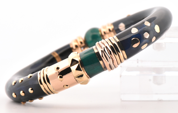 18K Yellow Gold and Sterling Silver La Nouvelle Bague Bracelet