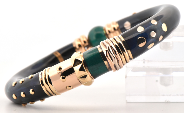 18K Yellow Gold and Sterling Silver La Nouvelle Bague Bracelet