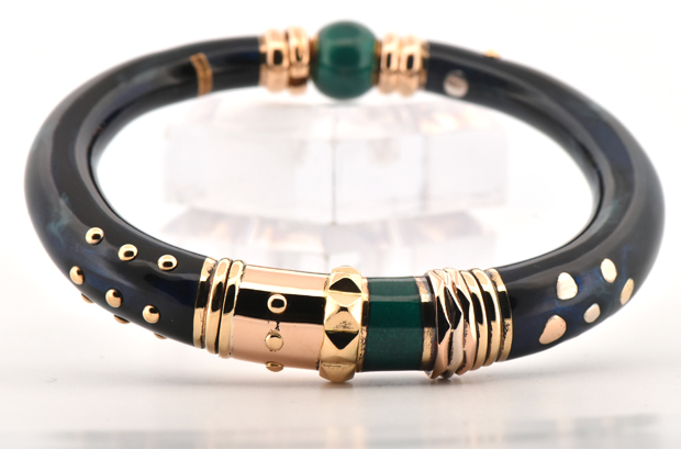 18K Yellow Gold and Sterling Silver La Nouvelle Bague Bracelet