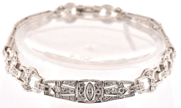Platinum Art Deco Bracelet